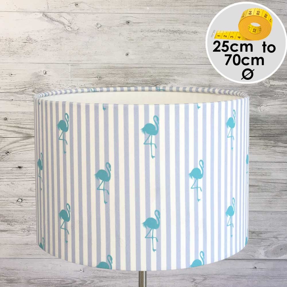 STRIPED FLAMINGO LAMPSHADE